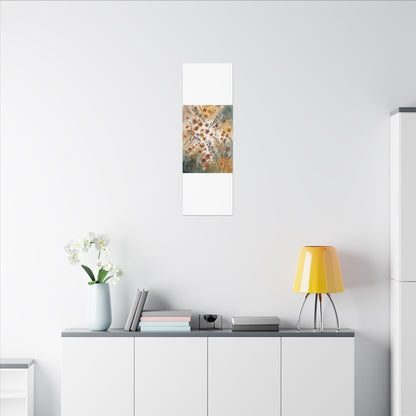 Dried Flowers Canvas Art | Autumn Japandi Watercolor Art