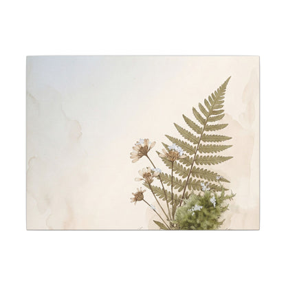 Winter Moss Close Up Herbarium Canvas Art | Enchanting Decor Art Print