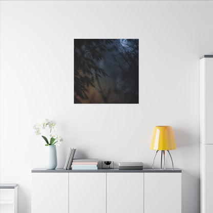 Kanso Shadow Play Canvas Art - Dark Japandi Shadow Zen