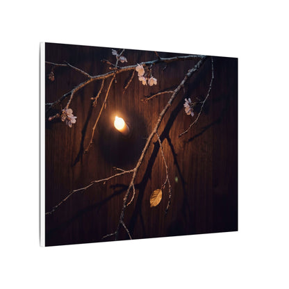 Datsuzoku Cherry Blossom Canvas Art - Dark Japandi Moody Minimal