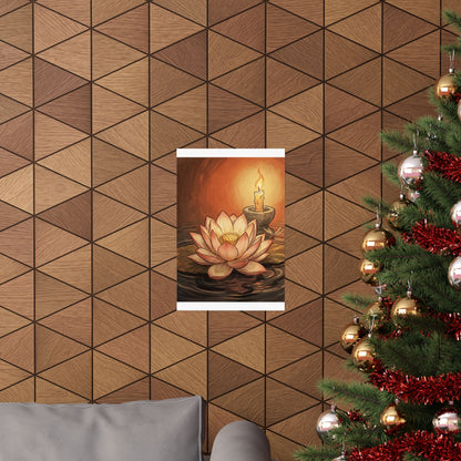 Winter Dried Flowers Texture Wall Art Print | Elegant Decor