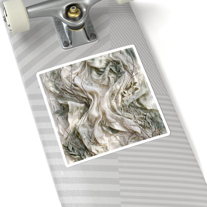 Silk Drape Texture Sticker | Elegant Japandi Art