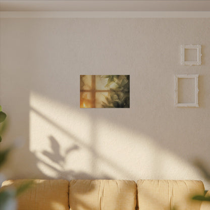 Cozy Shoji Screen Canvas Art - Watercolor Japandi