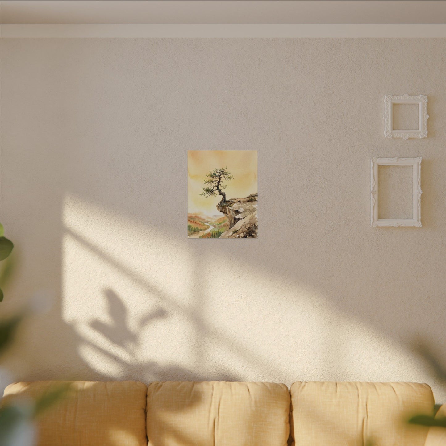 Golden Hour Pine Tree Canvas Art - Japandi Fukinsei
