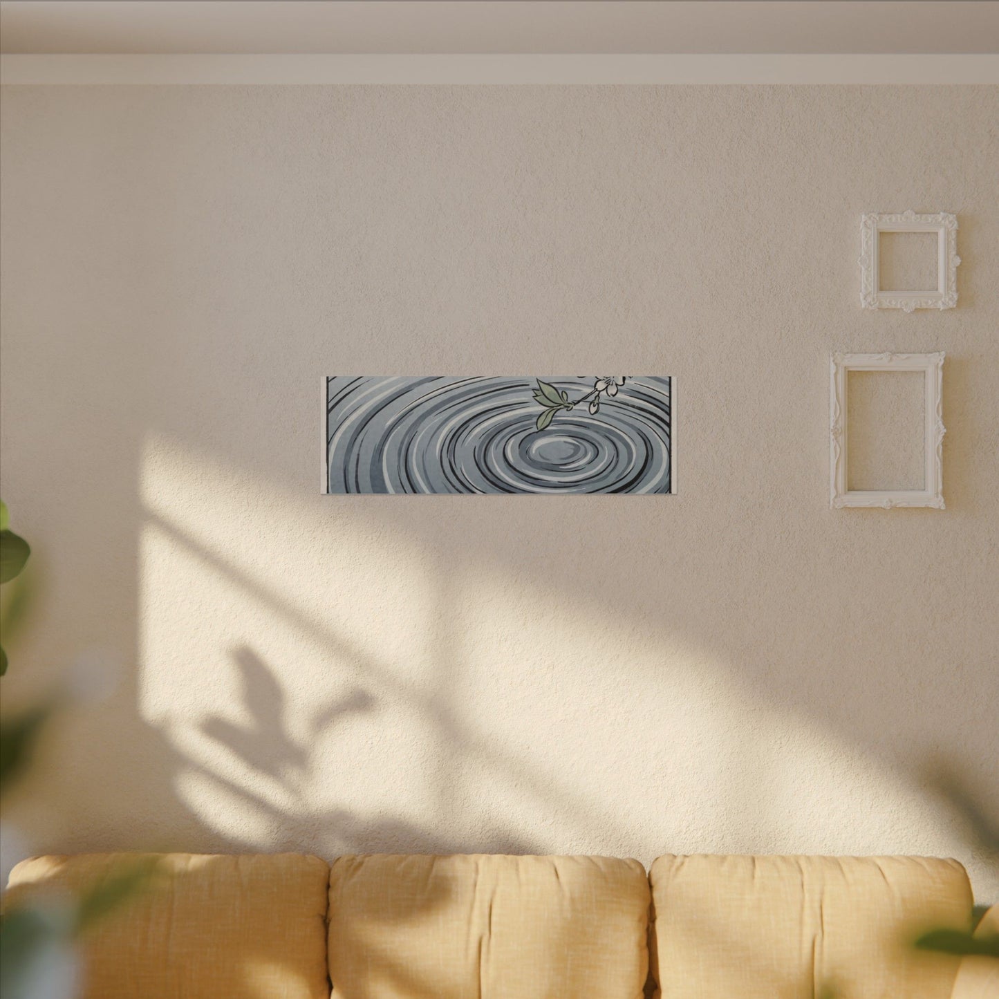 Calm Water Ripple Canvas Art - Ukiyo E Inspired Zen