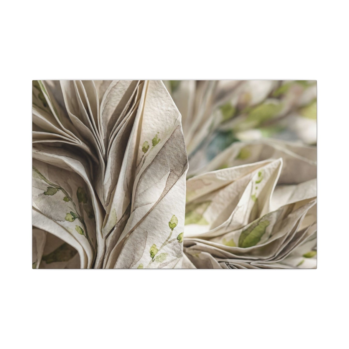 Fukinsei Paper Fold Canvas Art - Japandi Watercolor