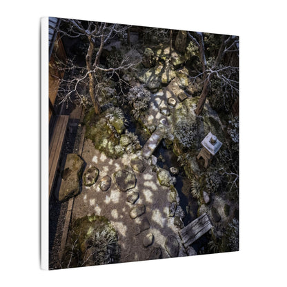 Moonlit Garden Japanese Pattern Canvas Art | Elegant Japandi Art