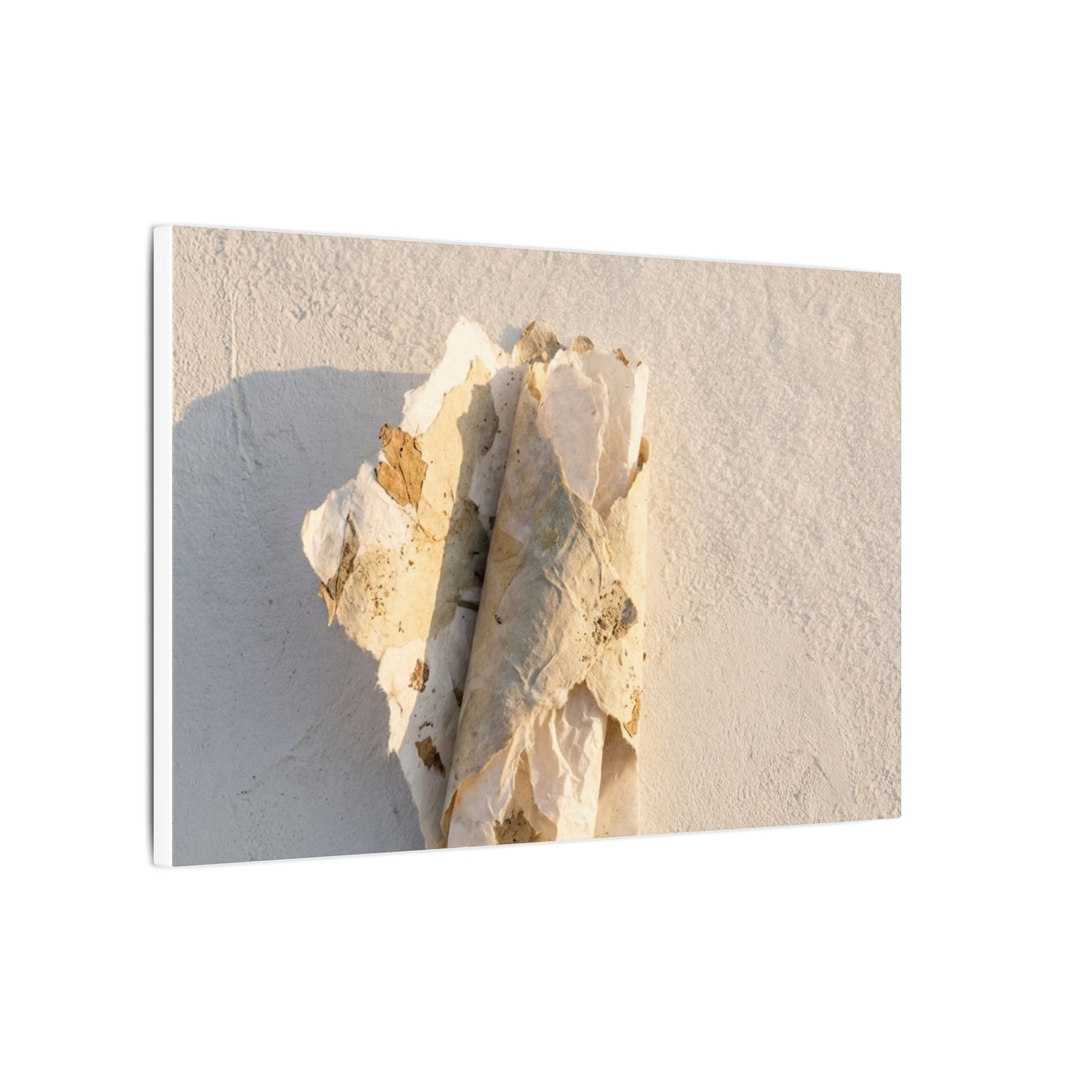 Paper Fold Canvas Art | Winter Japandi Texture Art