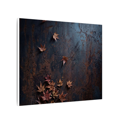 Moonlight Rust Patina Canvas Art - Dark Japandi Mono No Aware