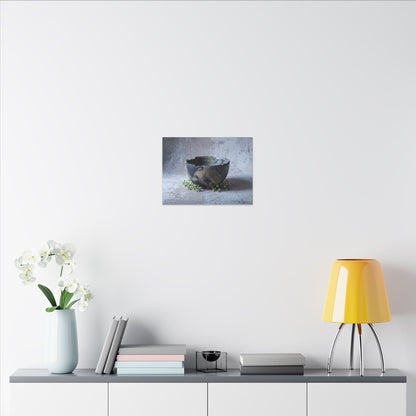 Ceramic Bowl Spring Canvas Art | Japandi Warm Design