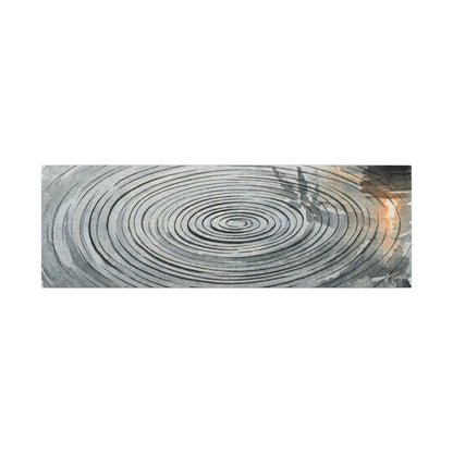 Water Ripple Sumi E Canvas Art | Calm Zen Art