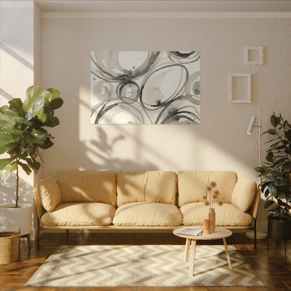 Handcrafted Feel Japandi Watercolor Canvas Art
