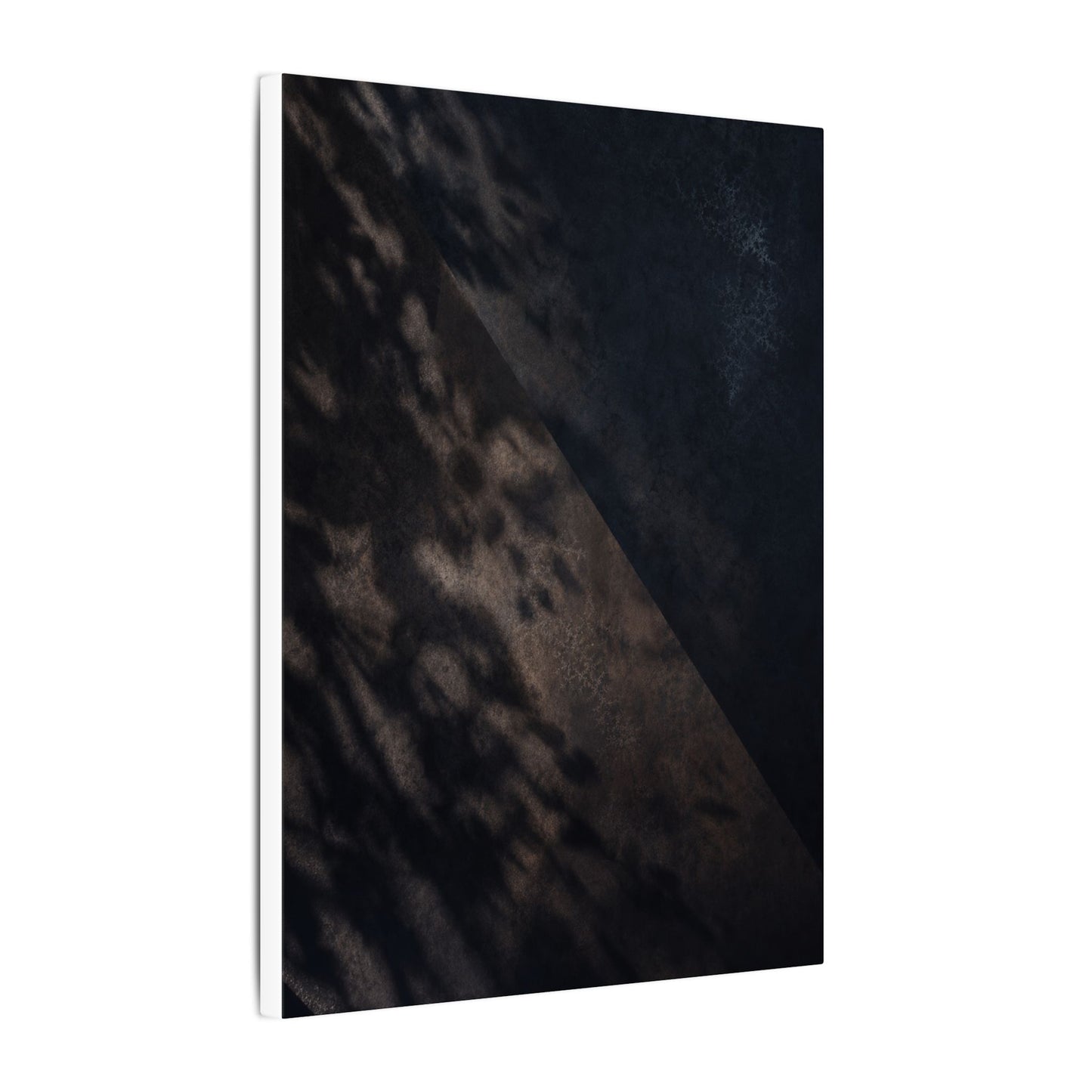 Shadow Play Winter Canvas Art | Dark Japandi Moody Design