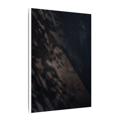 Shadow Play Winter Canvas Art | Dark Japandi Moody Design