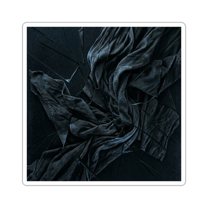 Silk Drape Winter Sticker | Dark Japandi Atmospheric Design