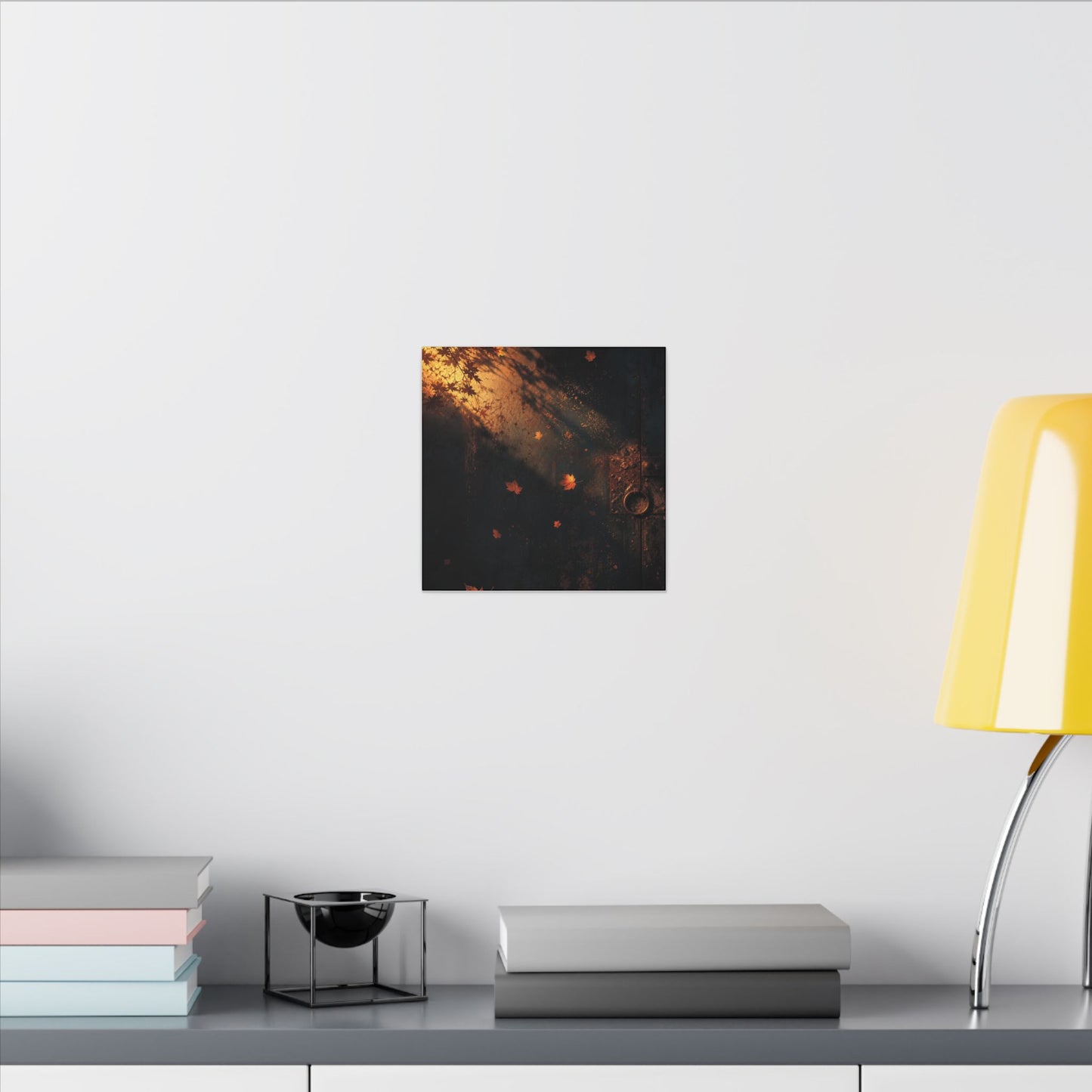 Dark Japandi Rust Patina in Golden Hour | Shadow Zen Canvas Art