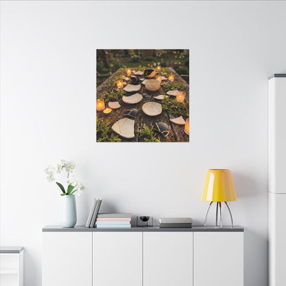 Broken Pottery Spring Canvas Art | Kintsugi Beautiful Design