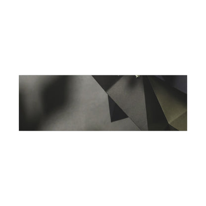 Paper Fold Moody Minimal Canvas Art | Luxurious Dark Japandi Art