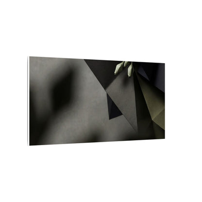 Paper Fold Moody Minimal Canvas Art | Luxurious Dark Japandi Art