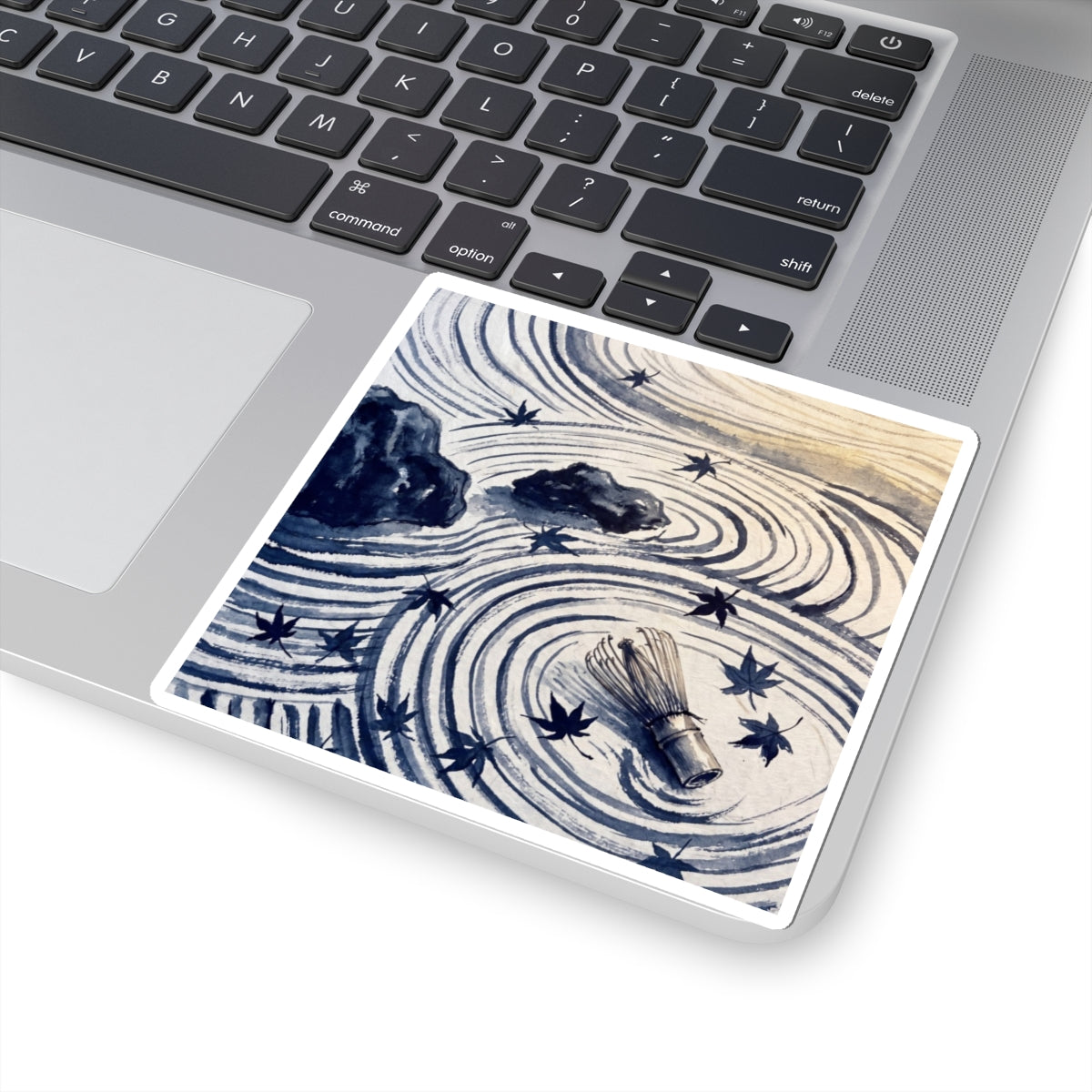 Rock Garden Autumn Sticker | Zen Serene Design