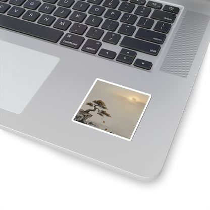 Serene Pine Tree Sticker - Karesansui Zen