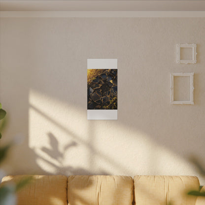 Golden Hour Broken Pottery Canvas Art - Kintsugi Ma