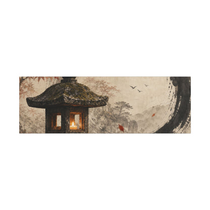 Ma Stone Lantern Canvas Art - Zen Enso