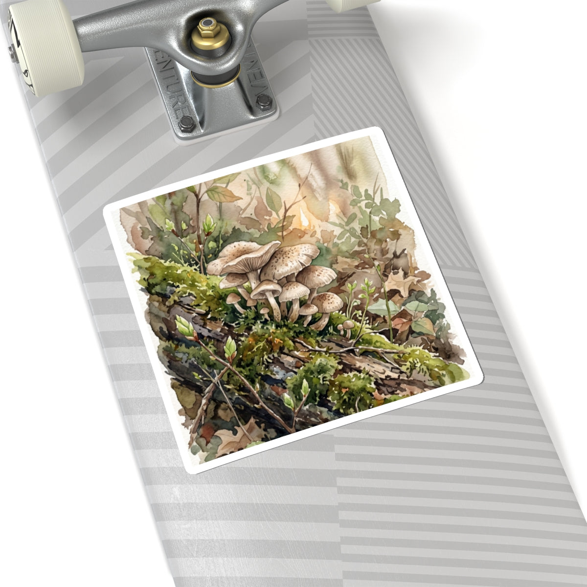 Fukinsei Wild Mushrooms Sticker - Japandi Watercolor