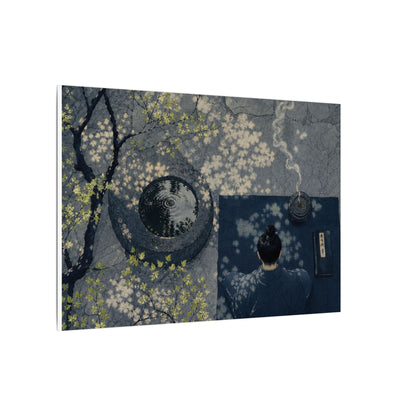 Spring Incense Smoke Ukiyo E Inspired Canvas Art | Tranquil Decor