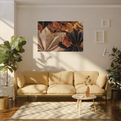 Paper Fold Texture Canvas Art | Elegant Japandi Art