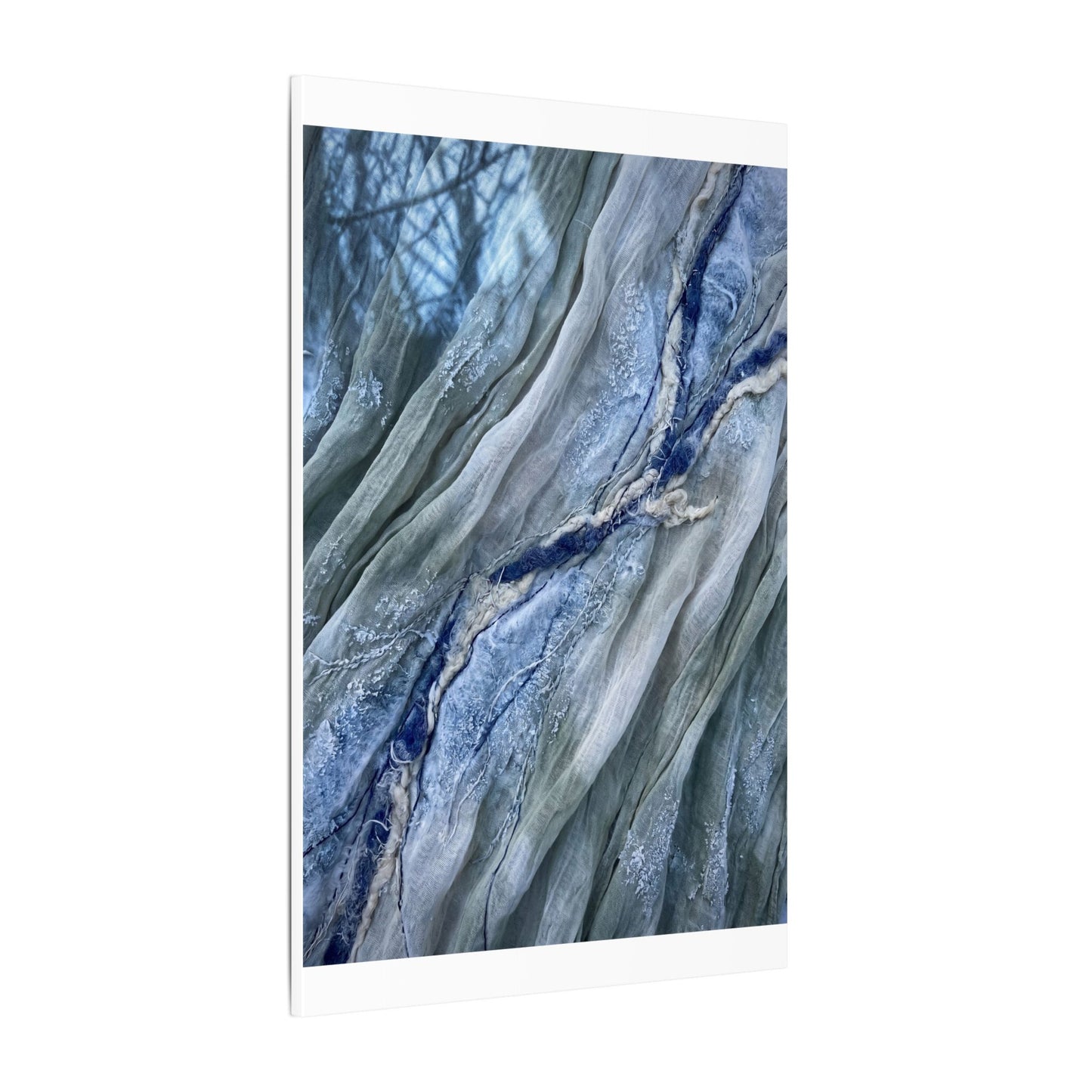 Moonlight Silk Drape Canvas Art - Japandi Mono No Aware