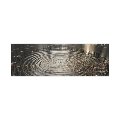 Water Ripple Broken Beauty Canvas Art | Artful Kintsugi Art