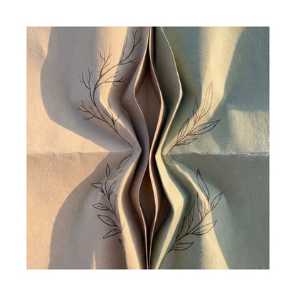 Kanso Paper Fold Wall Art Print - Japandi Minimal Line