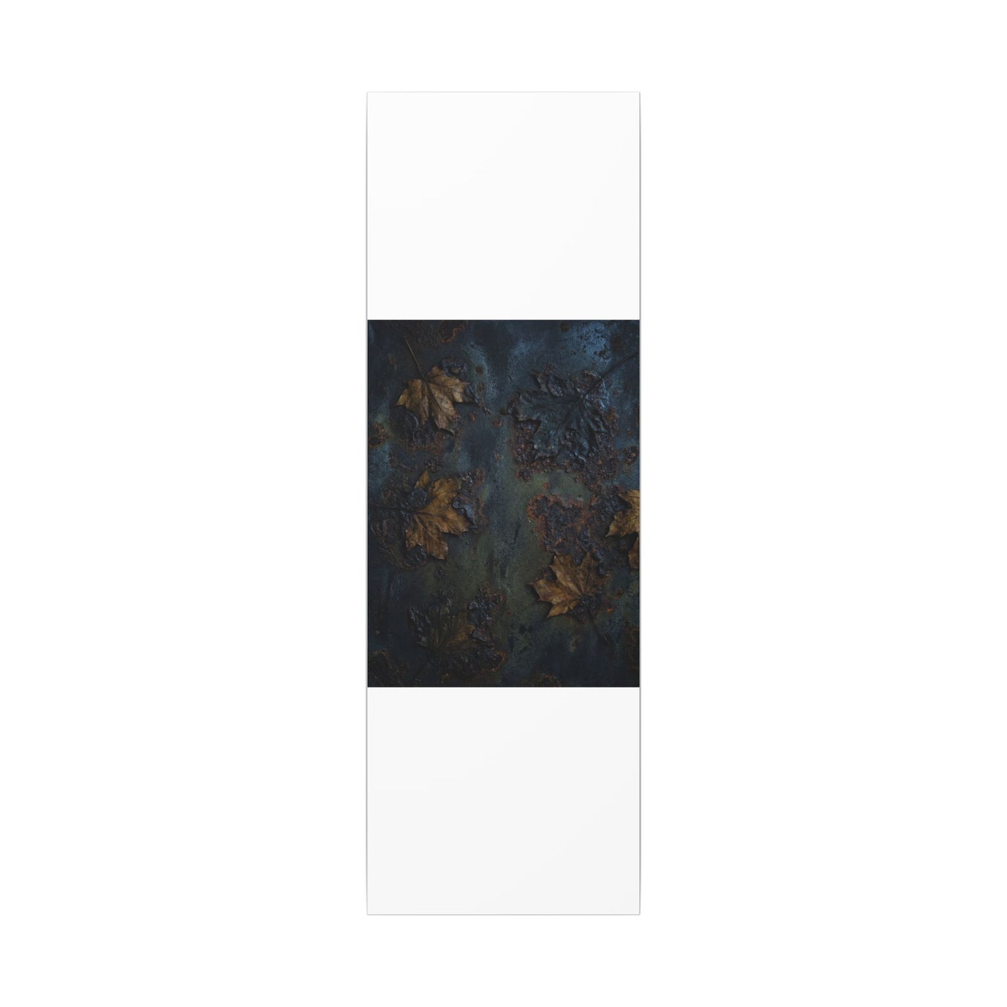 Shibui Rust Patina Canvas Art - Dark Japandi Charcoal Ink