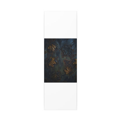 Shibui Rust Patina Canvas Art - Dark Japandi Charcoal Ink