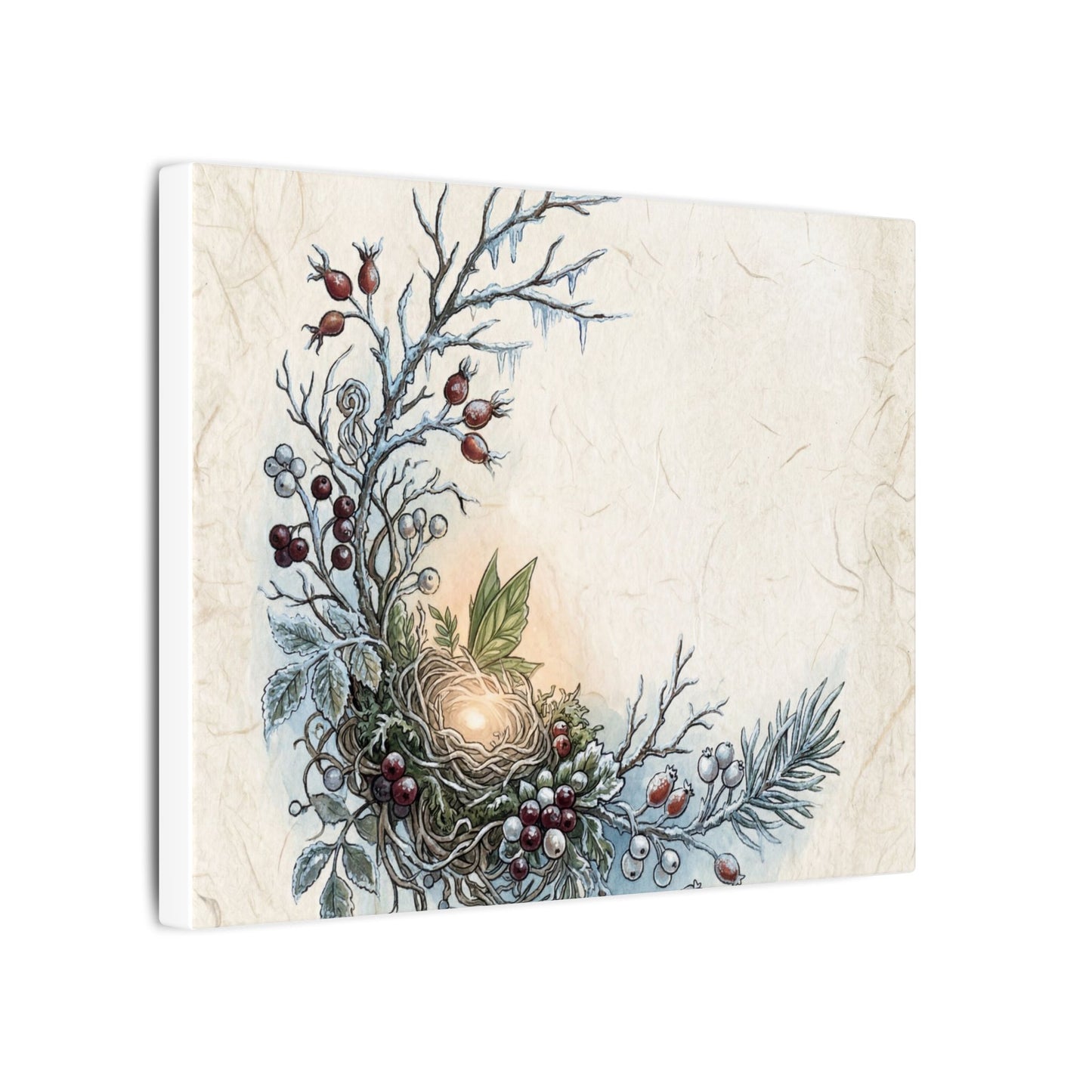 Winter Shoji Screen Forest Whimsy Canvas Art | Enchanting Decor