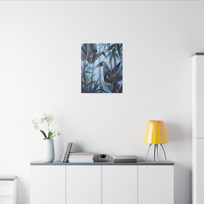 Paper Fold Canvas Art | Summer Kintsugi Crackle Gold Art