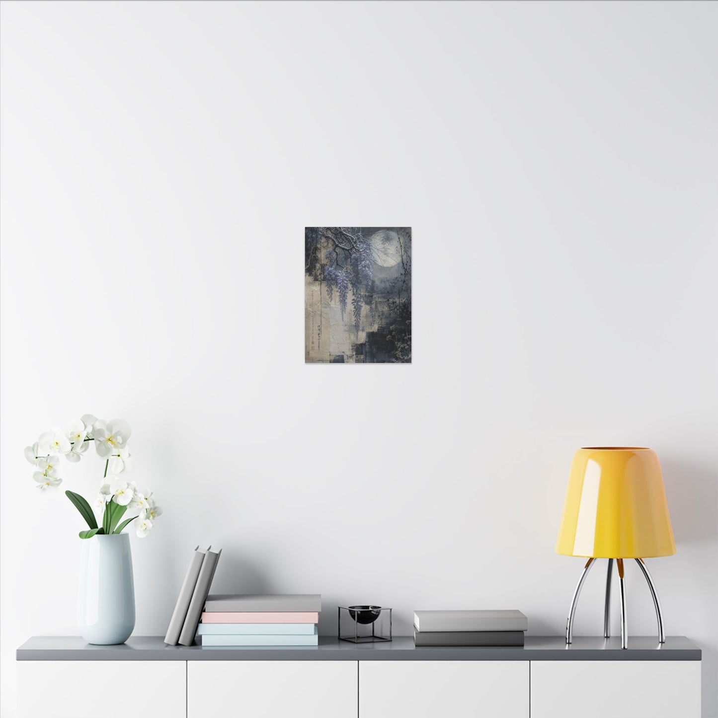 Winter Wisteria Texture Canvas Art | Elegant Decor