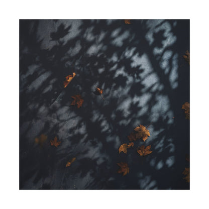 Autumn Shadow Play Shadow Zen Canvas Art | Atmospheric Decor