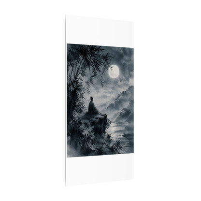 Ink Brushstroke Sumi E Canvas Art | Serene Zen Art