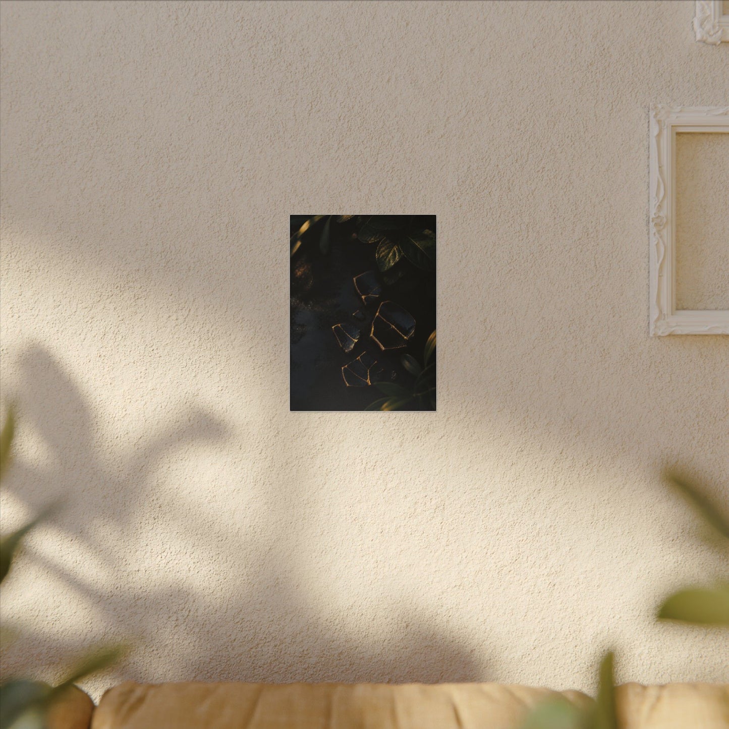 Summer Broken Pottery Moody Minimal Canvas Art | Atmospheric Decor