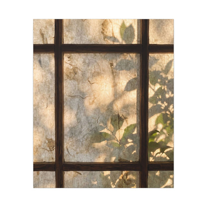 Golden Hour Shoji Screen Canvas Art - Japandi Mono No Aware