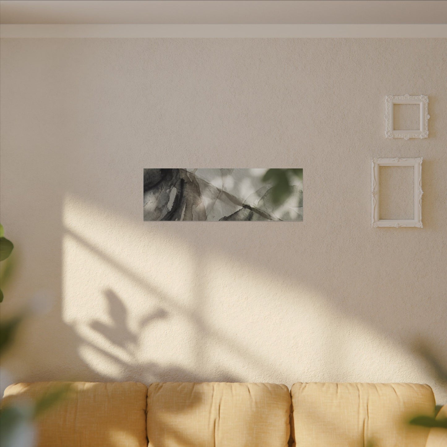 Spring Paper Fold Watercolor Canvas Art | Warm Decor