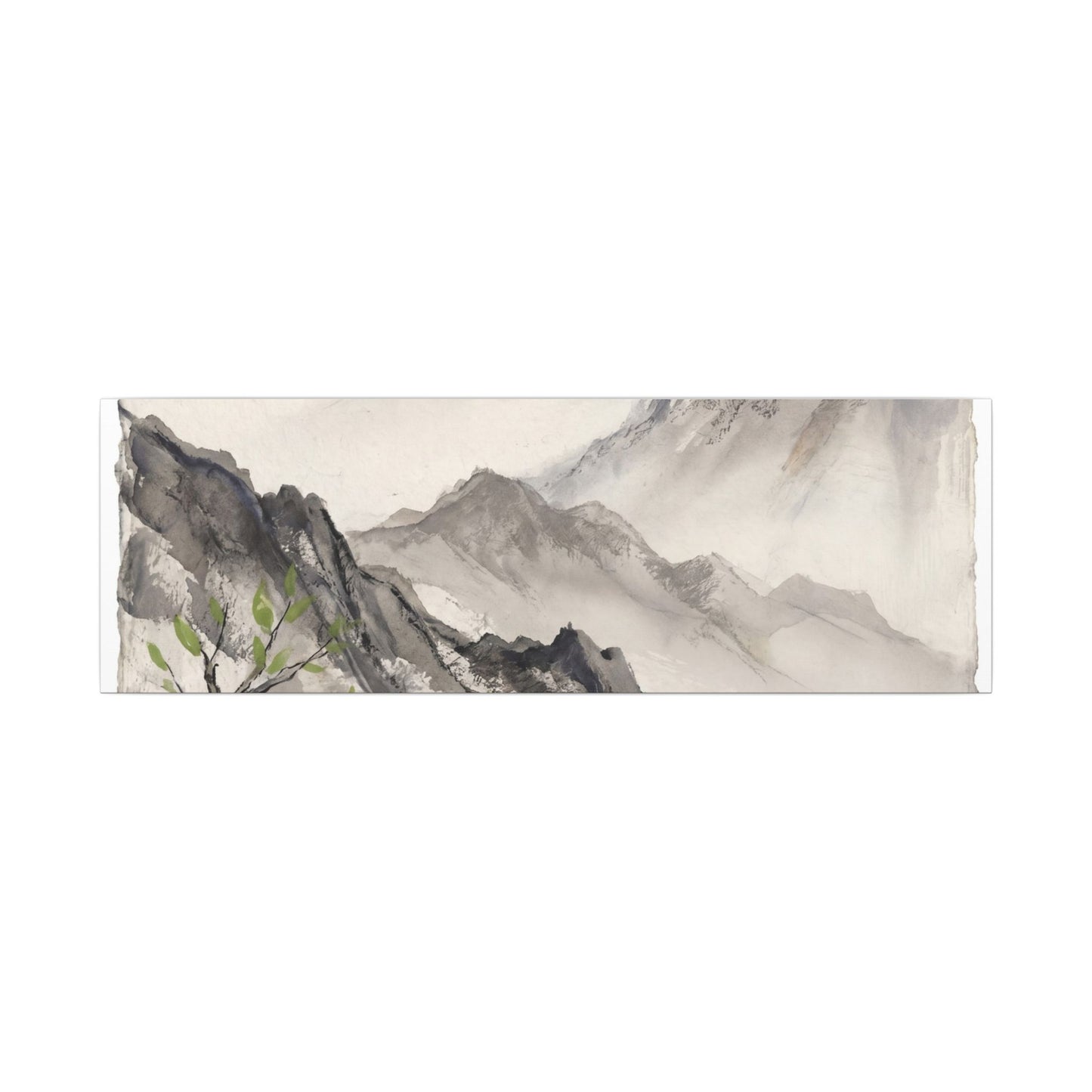 Spring Mountain Mist Texture Canvas Art | Warm Decor