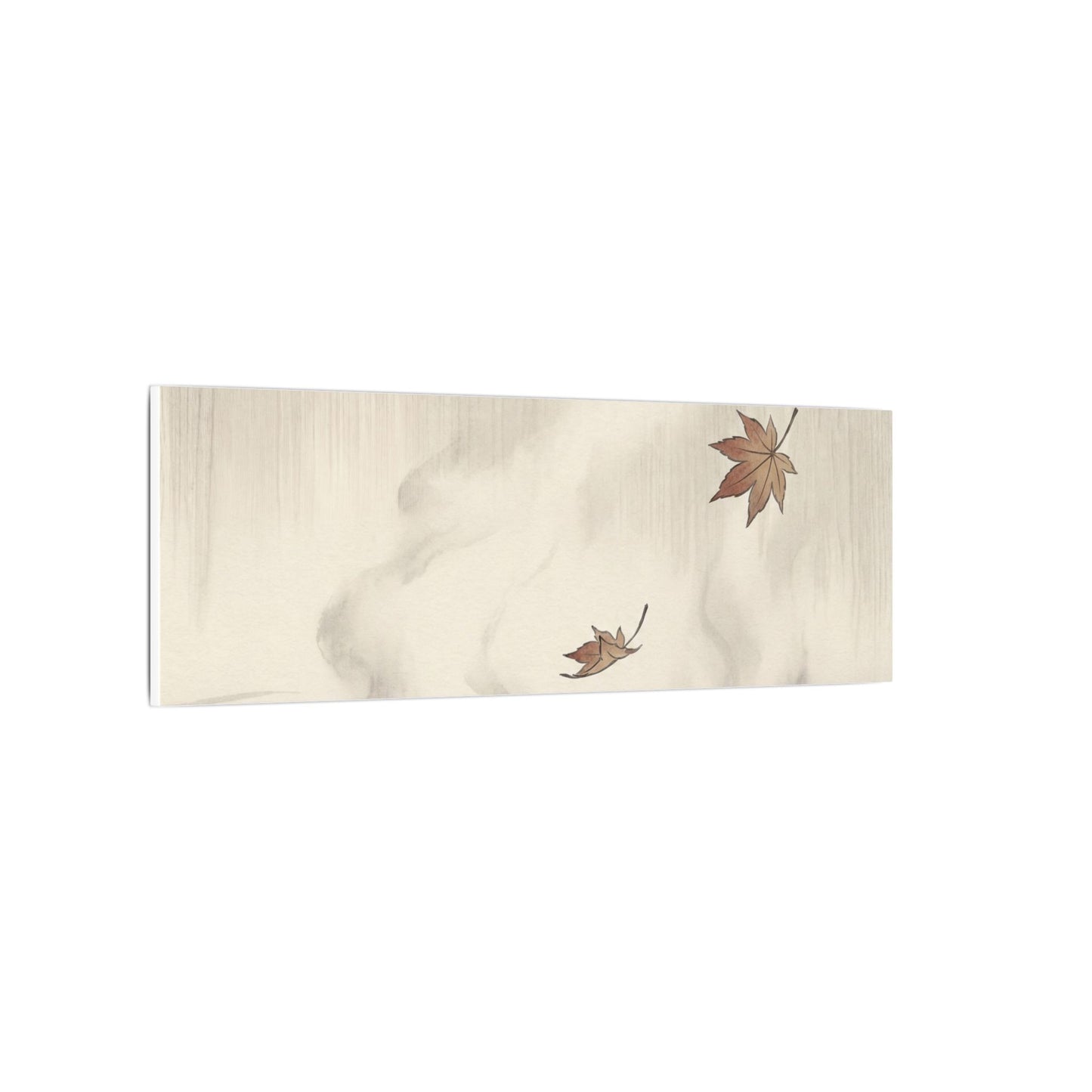 Lotus Flower Canvas Art | Autumn Zen Ukiyo E Inspired Art