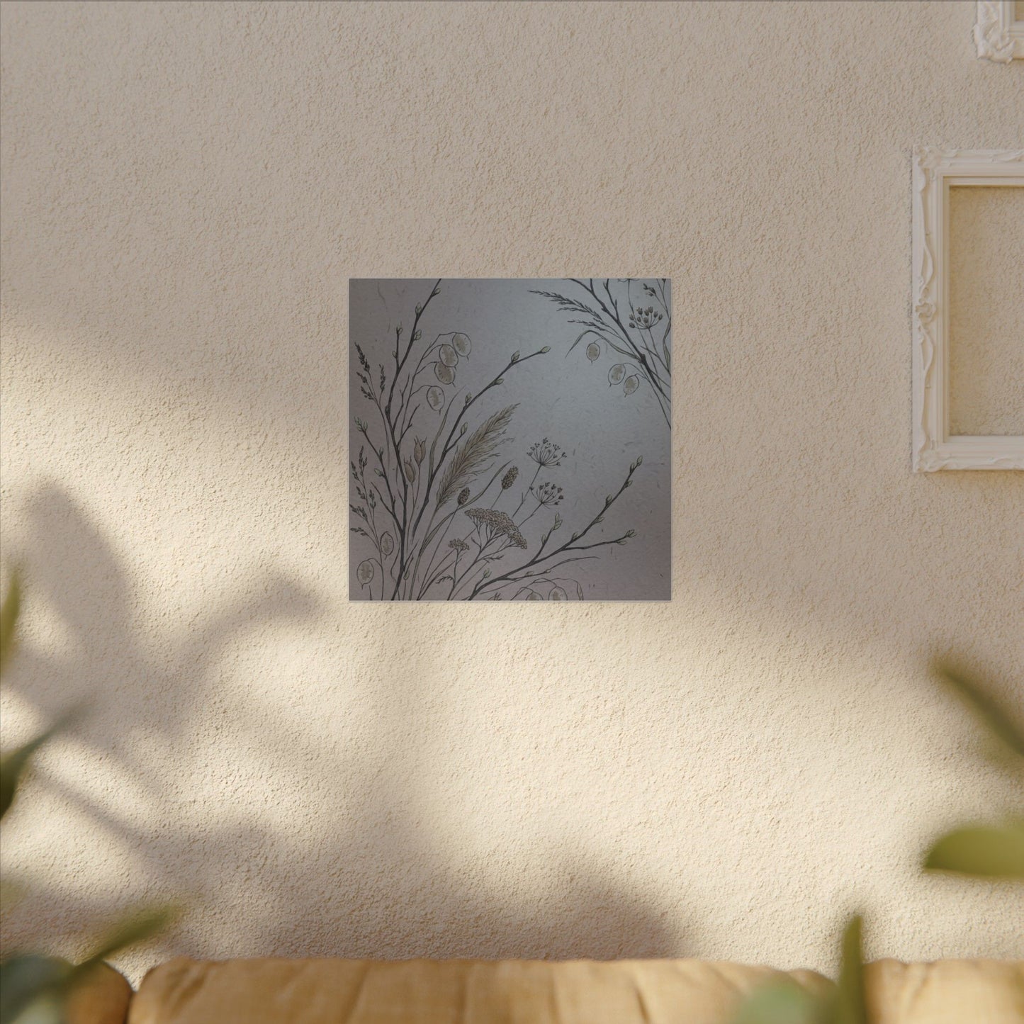 Spring Dried Flowers Japanese Pattern Canvas Art | Cozy Decor