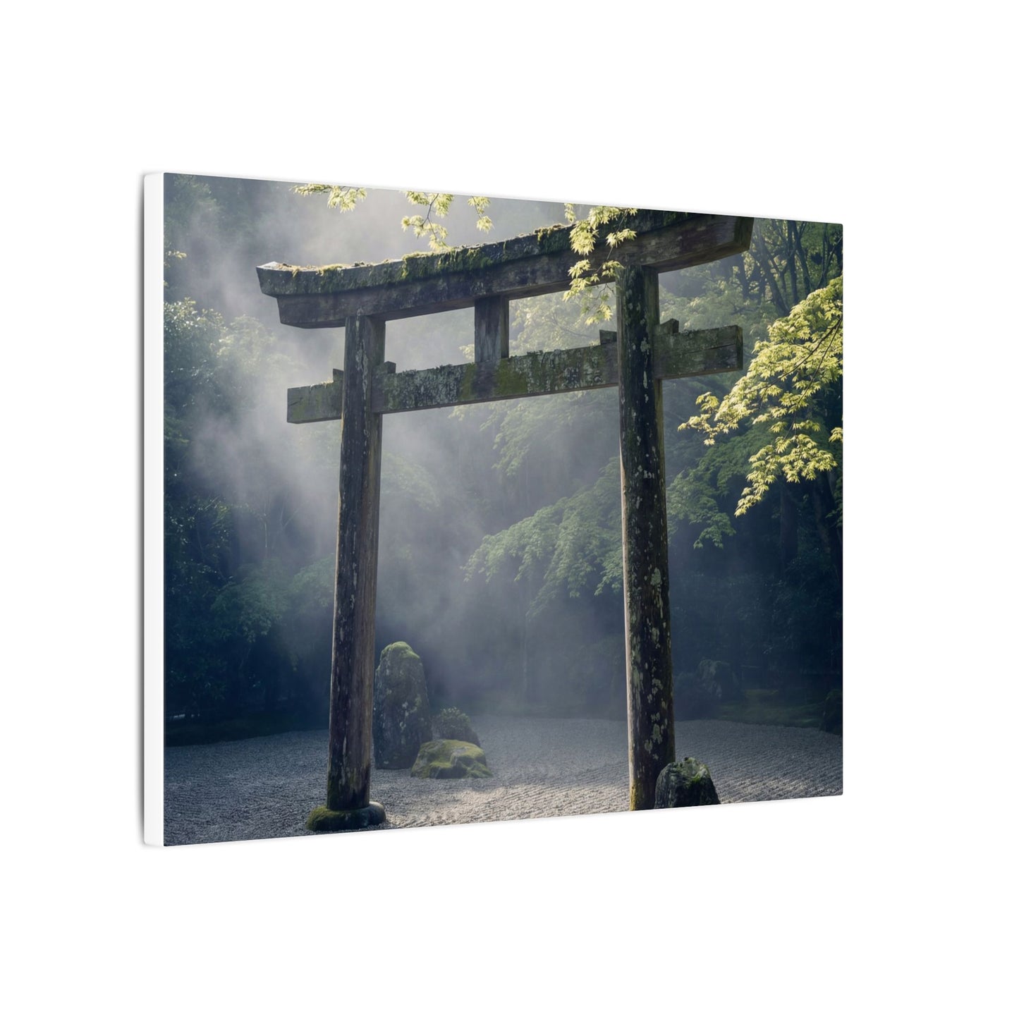 Torii Gate Canvas Art | Spring Zen Karesansui Art