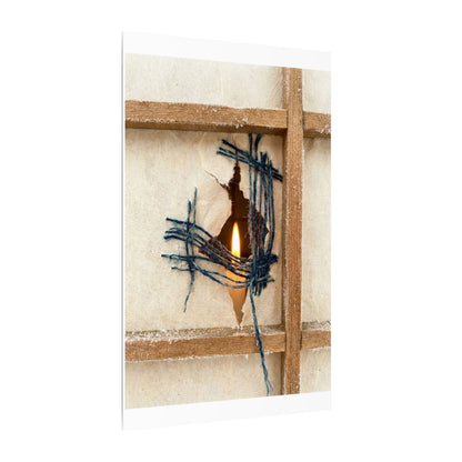 Winter Shoji Screen Broken Beauty Canvas Art | Resilient Decor