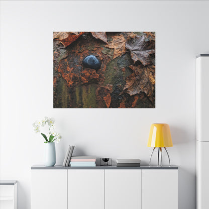 Datsuzoku Rust Patina Canvas Art - Dark Japandi Moody Minimal