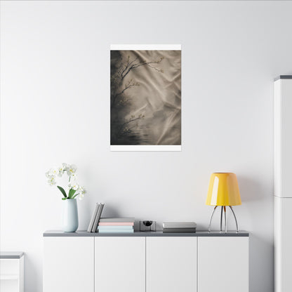 Silk Drape Canvas Art | Spring Japandi Japanese Pattern Art